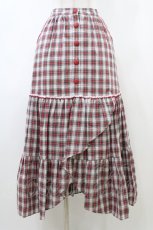 画像1: MILK / ブリジットスカート  レッドタータン H-26-06-06-035-ML-SK-KB-ZH (1)