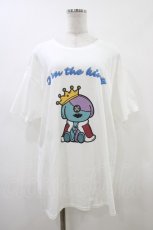 画像1: NieR Clothing / KING ONE君 CUTSEW【I’m the king】  白 H-26-06-06-040-PU-TO-KB-ZH (1)