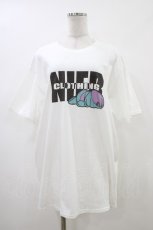 画像1: NieR Clothing / プリントCOTTON CUTSEW XL 白 H-26-06-06-041-PU-TO-KB-ZH (1)