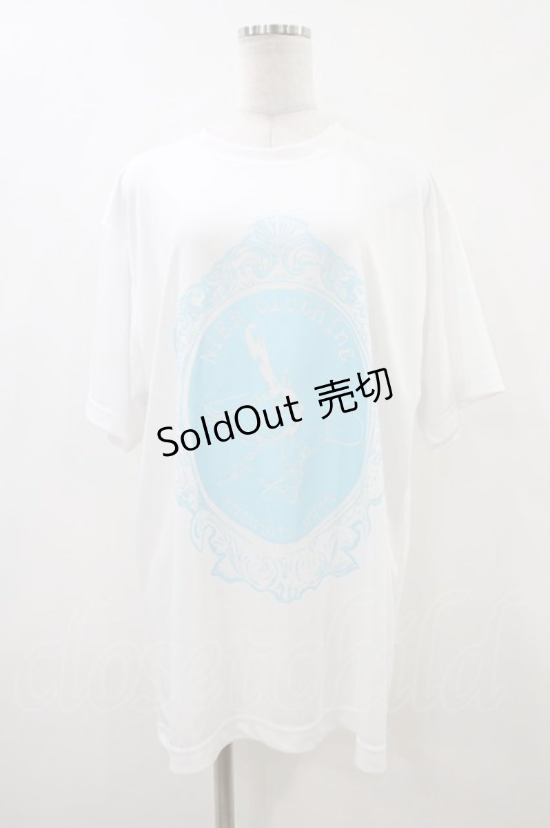 画像1: NieR Clothing / プリント半袖CUTSEW XL 白 H-26-06-06-043-PU-TO-KB-ZH (1)