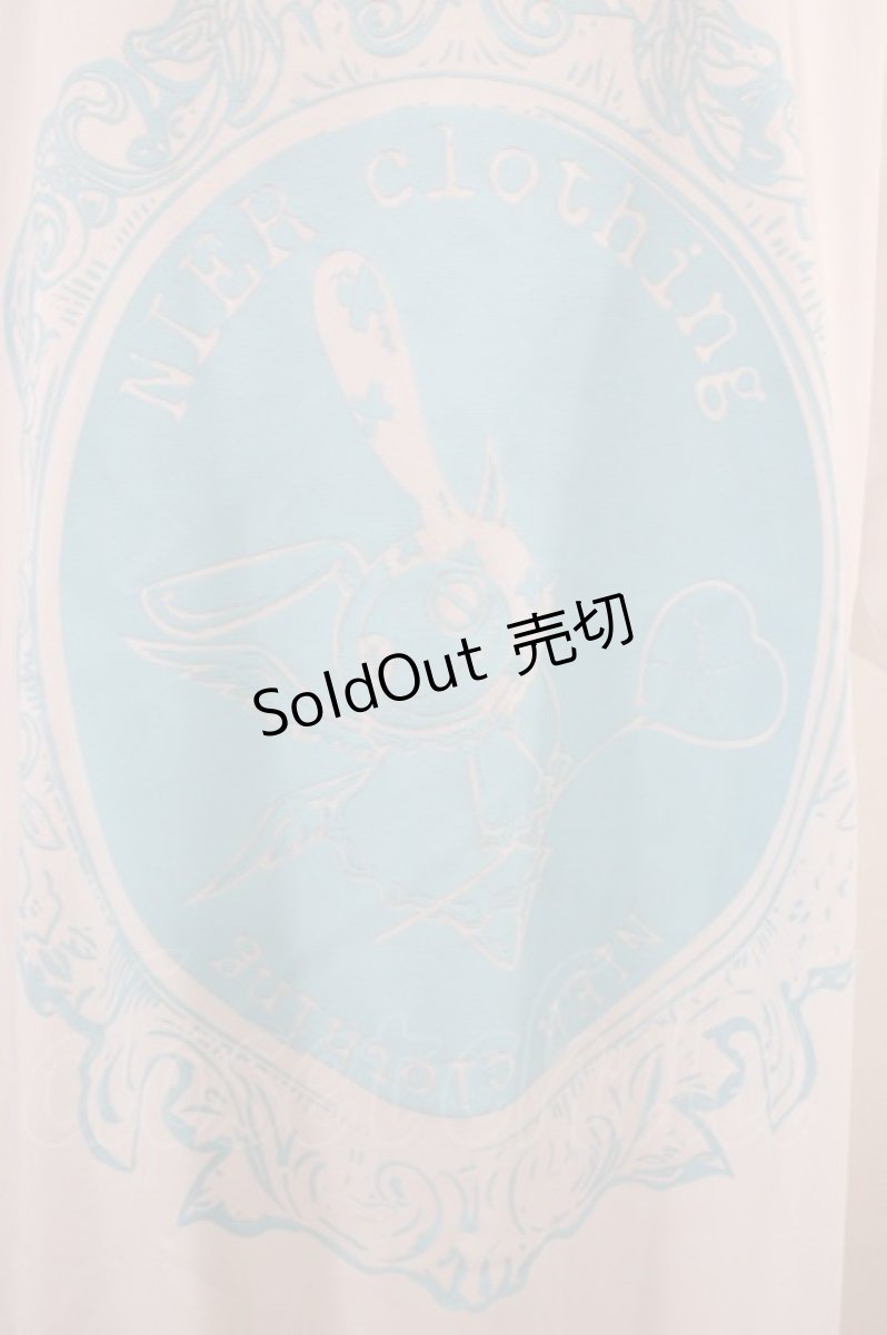 画像3: NieR Clothing / プリント半袖CUTSEW XL 白 H-26-06-06-043-PU-TO-KB-ZH (3)