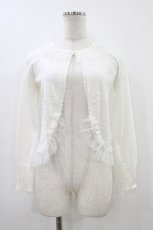 画像1: Shirley Temple / ドットチュールボレロ 150cm オフホワイト H-26-06-06-063-ET-TO-KB-ZH (1)