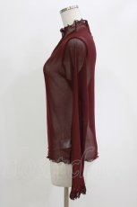 画像2: axes femme POETIQUE / シースループルオーバー M ワイン H-26-06-06-1030-AX-TO-AK-ZH (2)