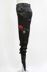 画像2: NieR Clothing / ベルト付きパンツ F 黒 H-26-06-06-1012-PU-PA-AK-ZH (2)