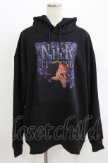 画像1: NieR Clothing / プリントプルパーカー  黒 H-26-06-06-1015-PU-TO-AK-ZH (1)