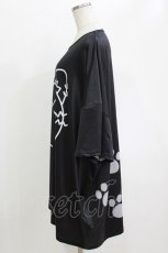画像2: NieR Clothing / プリント半袖CUTSEW  黒 H-26-06-06-1019-PU-TO-AK-ZH (2)