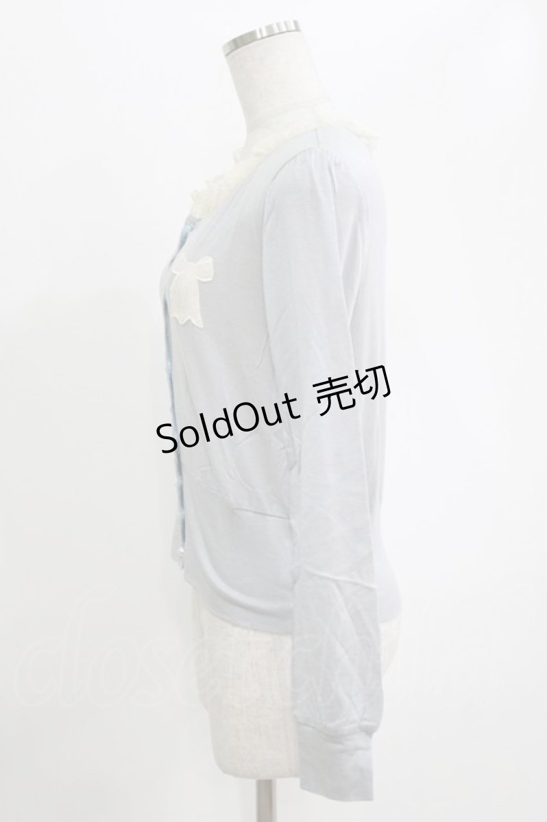 画像2: Emily Temple cute / Ribbonレースカーディガン  サックス H-26-06-06-1026-ET-TO-KB-ZH (2)