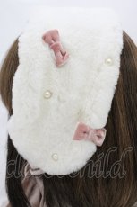 画像3: Emily Temple cute / プチリボンパールファーイヤーマフ  オフホワイト H-26-06-06-002-ET-AC-KB-ZH (3)