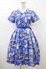 画像1: Emily Temple cute / Cerealワンピース S ブルー H-26-06-06-021-ET-OP-KB-ZH (1)