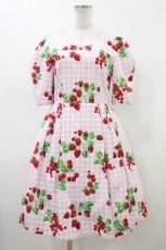 画像1: MILK / Red garden dress  ピンク H-26-06-06-027-ML-OP-KB-ZH (1)