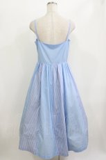 画像3: Jane Marple Dans Le Salon / Stripe strap dress M ブルー H-26-06-07-1003-JM-OP-AK-ZH (3)