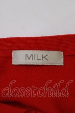 画像4: MILK / ポケット刺繍カーディガン  レッド H-26-06-07-1013-ML-TO-AK-ZH (4)