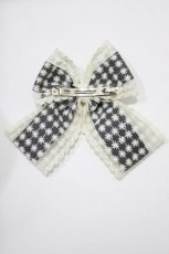 画像3: m petit by misako / リボンバレッタ  ブラック H-26-06-07-068-LO-AC-NS-ZH (3)