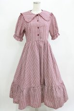 画像1: m petit by misako / AM*ギンガムCHKワンピース L レッド H-26-06-07-013-LO-OP-NS-ZH (1)