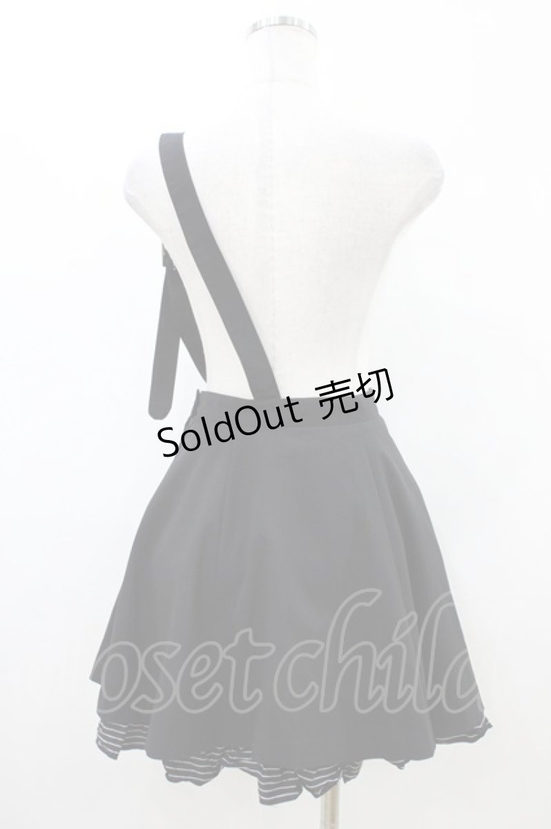 画像2: PEACE NOW / バイオリンワンショルダースカート  ブラック H-26-06-08-1029-PU-SK-KB-ZH (2)