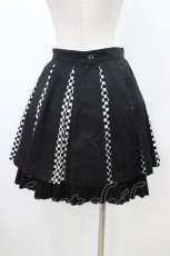 画像2: PEACE NOW / チェック切替プリーツスカート M 黒 H-26-06-08-1030-PU-SK-AK-ZH (2)