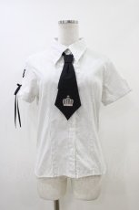 画像1: PEACE NOW / タイ付ストライプブラウス  オフ H-26-06-08-1039-PU-TO-KB-ZH (1)