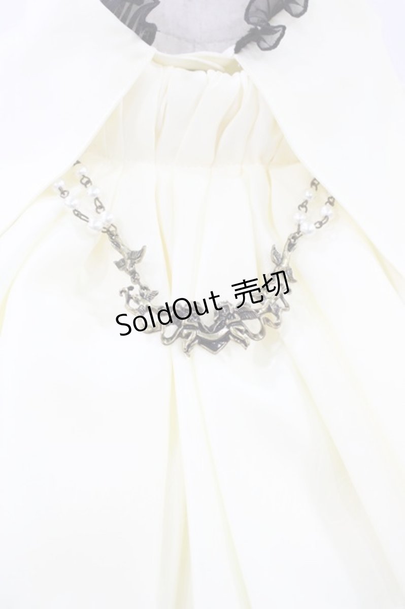画像3: MARBLE / アンティーク貴族風タイ付きビショップドスリーブブラウス  アイボリー H-26-06-08-1042-GO-BL-AK-ZH (3)