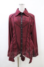 画像1: Ozz Croce / クロス刺繍シャツ  赤 H-26-06-08-1045-OO-BL-AK-ZH (1)