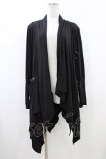 画像1: Ozz Croce / バック刺繍カーデ  黒 H-26-06-08-1047-OO-JA-AK-ZH (1)