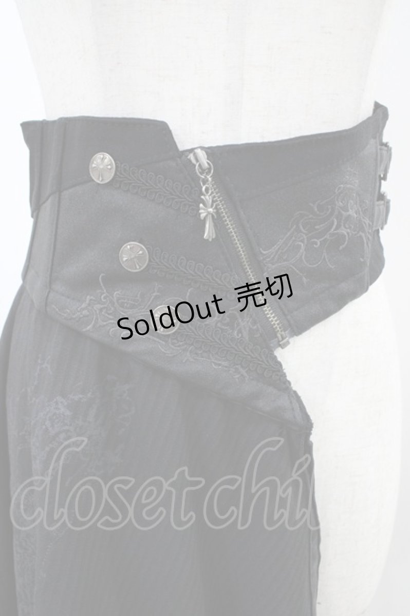 画像3: Ozz Croce / オーバー付きアシメコルセット  黒 H-26-06-08-1055-OO-ZA-AK-ZH (3)