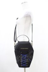 画像1: ATELIER PIERROT / “Nocturnal Grave”Vampire's Coffin Bag  ネイビー H-26-06-08-1062-EL-BG-KB-ZH (1)