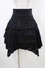 画像1: PEACE NOW / イレギュラーフリルスカート  ブラック H-26-06-08-1025-PU-SK-KB-ZH (1)