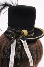画像2: ALICE and the PIRATES / 歌紡ぎのマーチングミニハット  ブラック H-26-06-08-033-PA-AC-NS-ZH (2)