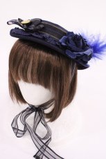 画像1: BABY,THE STARS SHINE BRIGHT / Veronica Roseキャノチエ  ネイビー H-26-06-08-034-BA-AC-NS-ZH (1)