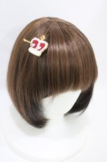 画像1: BABY,THE STARS SHINE BRIGHT / ALICE's Cookieクラウンヘアピン  白 H-26-06-09-004-BA-AC-NS-ZH (1)