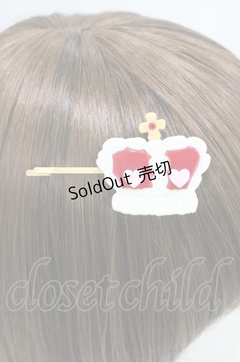 画像2: BABY,THE STARS SHINE BRIGHT / ALICE's Cookieクラウンヘアピン  白 H-26-06-09-004-BA-AC-NS-ZH (2)
