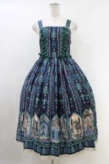 画像6: metamorphose / 薔薇の聖堂 シスター風ミディアムジャンパースカート サイズ1 ホーリーグリーン H-26-06-09-047-ME-OP-NS-ZH (6)