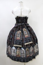 画像2: metamorphose / 薔薇の聖堂 シスター風ミディアムジャンパースカート サイズ1 ランプブラック H-26-06-09-048-ME-OP-NS-ZH (2)