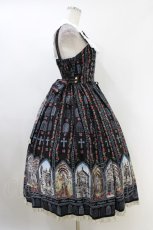 画像3: metamorphose / 薔薇の聖堂 シスター風ミディアムジャンパースカート サイズ1 ランプブラック H-26-06-09-048-ME-OP-NS-ZH (3)