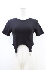 画像1: EATME / ヘムデザインTシャツ Free ブラック H-26-06-09-056-LO-TS-NS-ZH (1)