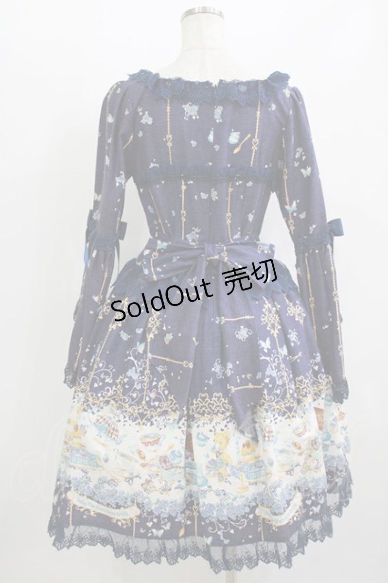 画像3: BABY,THE STARS SHINE BRIGHT / Clockwork tea party柄コルセットワンピース Free ブルーマロウティー H-26-06-09-1003-BA-OP-NS-ZH (3)