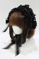 画像1: ALICE and the PIRATES / エアリアルローズヘッドドレス  ブラック H-26-06-09-1046-PA-AC-NS-ZH (1)