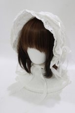 画像1: BABY,THE STARS SHINE BRIGHT / スピンドールボンネット  白 H-26-06-09-1065-BA-AC-NS-ZH (1)