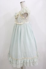 画像2: Victorian maiden / レースシフォンドールドレス Free ミント/アイボリー H-26-06-09-1006-CL-OP-NS-ZH (2)