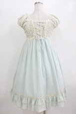 画像3: Victorian maiden / レースシフォンドールドレス Free ミント/アイボリー H-26-06-09-1006-CL-OP-NS-ZH (3)