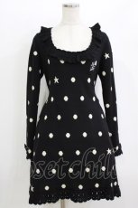 画像1: BABY,THE STARS SHINE BRIGHT / Snow Starワンピース Free ブラック H-26-06-09-1011-BA-OP-NS-ZH (1)