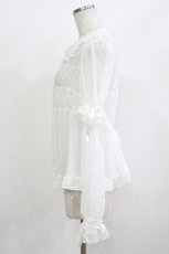 画像2: BABY,THE STARS SHINE BRIGHT / 袖取り外しシフォンベビードールブラウス Free 白 H-26-06-09-1022-BA-BL-NS-ZH (2)
