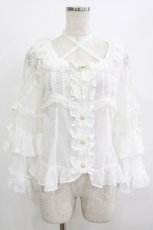 画像1: BABY,THE STARS SHINE BRIGHT / メルヴェイユーズなBoudoir〜永遠に続くLadyな時間〜プリンセスドレスブラウス Free 白 H-26-06-09-1025-BA-BL-NS-ZH (1)