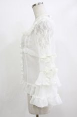 画像2: BABY,THE STARS SHINE BRIGHT / メルヴェイユーズなBoudoir〜永遠に続くLadyな時間〜プリンセスドレスブラウス Free 白 H-26-06-09-1025-BA-BL-NS-ZH (2)