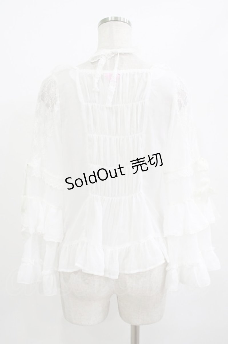 画像3: BABY,THE STARS SHINE BRIGHT / メルヴェイユーズなBoudoir〜永遠に続くLadyな時間〜プリンセスドレスブラウス Free 白 H-26-06-09-1025-BA-BL-NS-ZH (3)