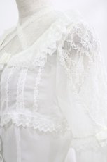 画像4: BABY,THE STARS SHINE BRIGHT / メルヴェイユーズなBoudoir〜永遠に続くLadyな時間〜プリンセスドレスブラウス Free 白 H-26-06-09-1025-BA-BL-NS-ZH (4)