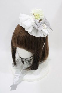 ALICE and the PIRATES / ギャザーシフォンヘッドドレス シルバー H-26 ALICE and the PIRATES / ギャザーシフォンヘッドドレス シルバー H-26