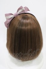 画像2: Innocent World / トーションレースとパールのカチューシャ  パープル H-26-06-09-018-IW-AC-NS-ZH (2)