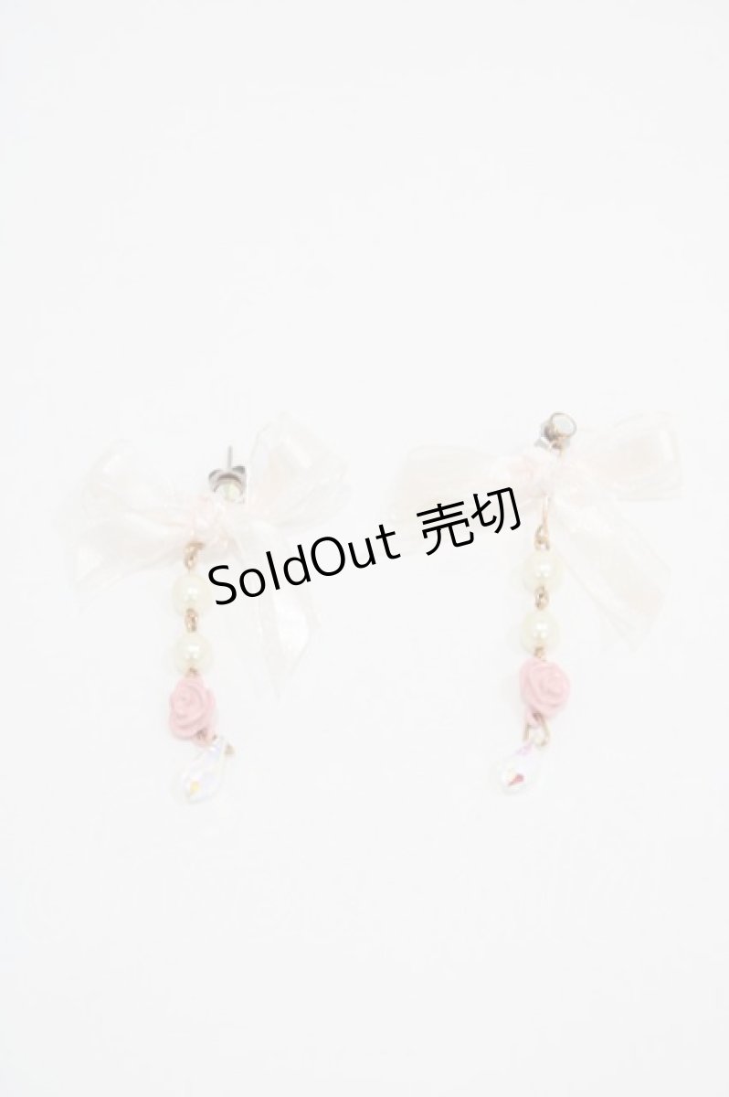 画像1: BABY,THE STARS SHINE BRIGHT / Flying Love From Julietピアス  ピンク H-26-06-09-033-BA-AC-NS-ZH (1)