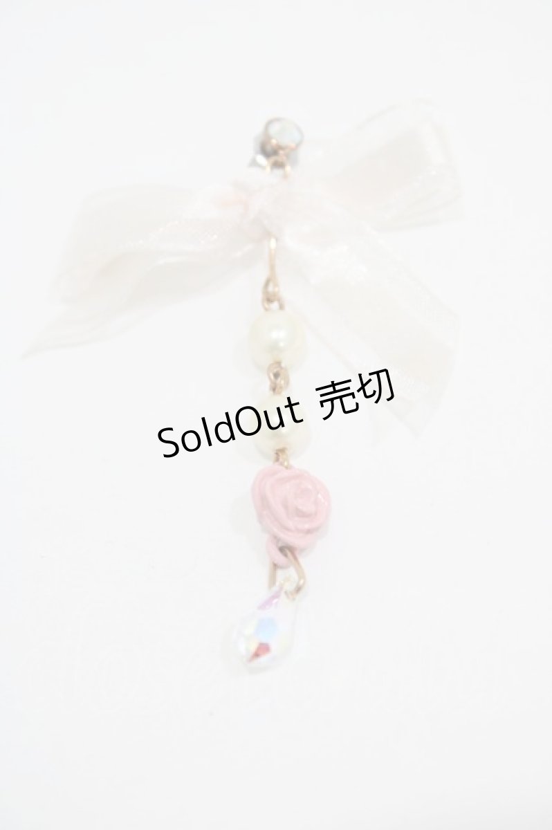 画像2: BABY,THE STARS SHINE BRIGHT / Flying Love From Julietピアス  ピンク H-26-06-09-033-BA-AC-NS-ZH (2)